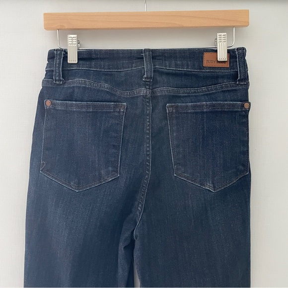 JUDY BLUE Dark Wash Denim Hi-Rise Button Fly Skinny Stretch Viral Jean 5/27 - Picture 7 of 13